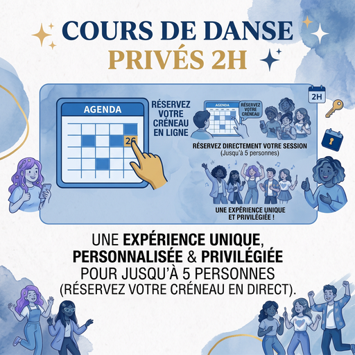 Cours privés - Danse (2H) - 72€/personne